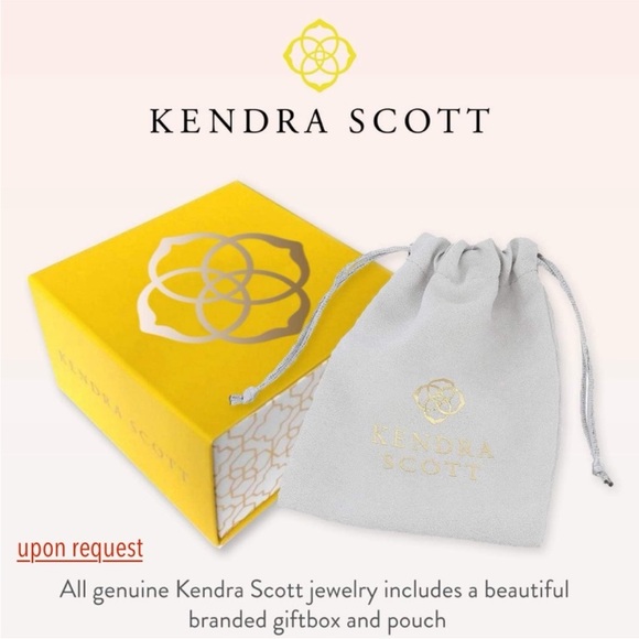 ‘Vintage’ Kendra Scott Leanor Bar Necklace Red Maroon Jade 14k Rose Gold - Picture 9 of 11